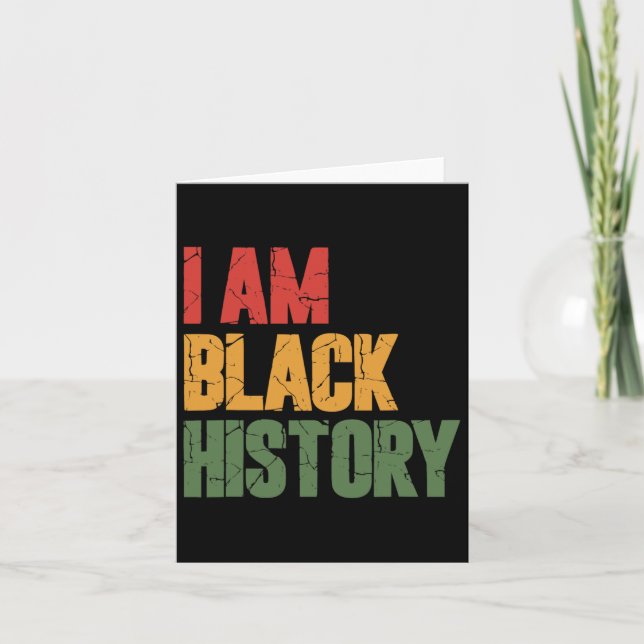 Cartão Eu sou a história negra 1 (Frente)
