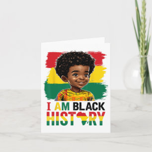 Cartão Eu sou a História Negra, Afro Boy Melanin Prince