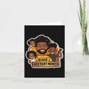 Cartão Eu Sou a História Negra Mês do Orgulho Africano