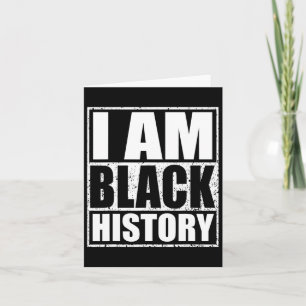 Cartão Eu Sou a História Negra Mês do Orgulho Africano-Am