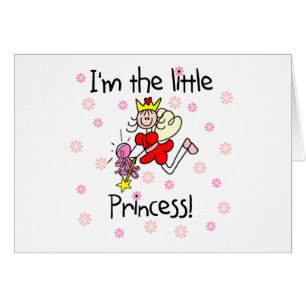 Cartão Eu sou a princesa pequena