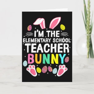 Cartão Eu Sou A Professora Do Ensino Fundamental Bunny Fe