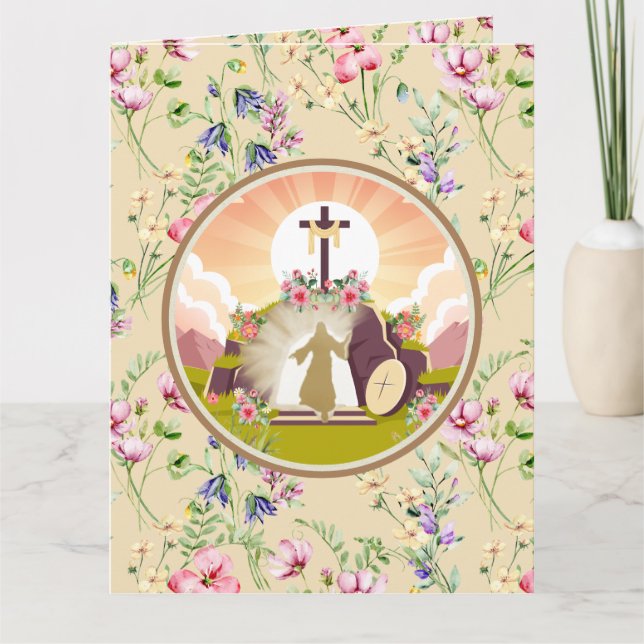 Cartão Eu sou a ressurreição e a vida (Frente)