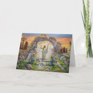 Cartão Eu Sou A Ressurreição E A Vida