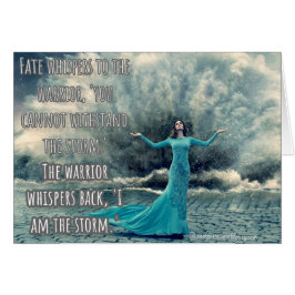 Cartão Eu sou a tempestade