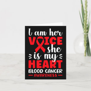 Cartão Eu Sou A Voz Dela Ela É O Meu Cancer De Sangue Cor