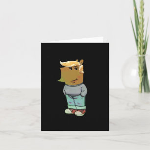 Cartão Eu Sou Apenas Um Cara Legal Penteado Trump Cachorr