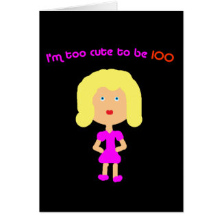 Cartão Eu sou demasiado bonito ser o preto 100