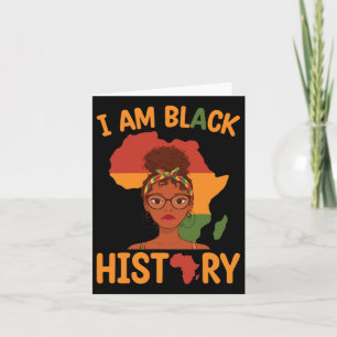 Cartão Eu Sou Dia das Mães da História Negra Juneteenth I