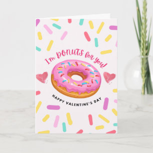 Cartão Eu sou Donuts para Você - Amante de Donuts no Dia