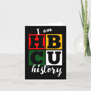 Cartão Eu Sou História Hbcu - Mês da História Negra