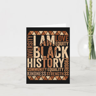 Cartão Eu Sou História Negra História Negra Africana-Amer