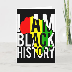 Cartão Eu Sou História Negra Mês da História Negra Orgulh