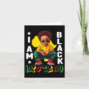 Cartão Eu Sou História Negra Rei Negro Sungles Crianças I