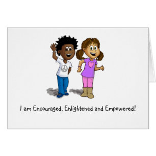 Cartão Eu sou incentivado, iluminado e autorizado