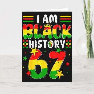 Cartão Eu Sou Mês da História Negra 67 Seis Sete Meme Afr