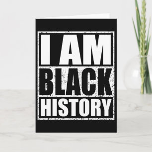 Cartão Eu Sou Mês da História Negra Orgulho Afro-American