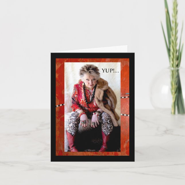 Cartão Eu sou minha mãe afinal de contas (Frente)