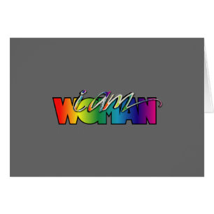 Cartão eu sou mulher