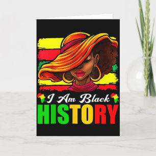 Cartão Eu Sou Mulheres da História Negra Blm Mês da Histó
