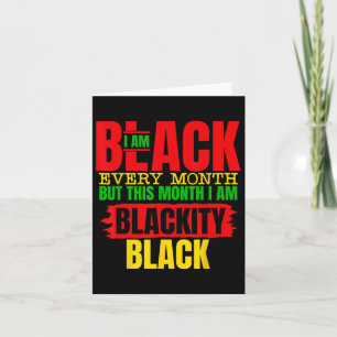 Cartão Eu sou negro todos os meses, melanina africana1