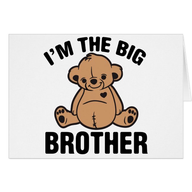 Cartão Eu sou o big brother (Frente Horizontal)