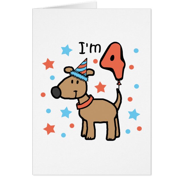 Cartão Eu sou o cachorrinho 4 (Frente)