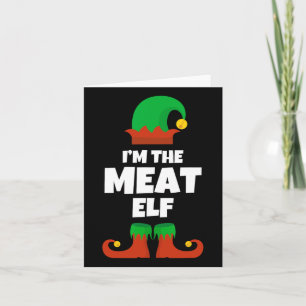 Cartão Eu sou o Churrasco de Natal da Família de Carne Fe
