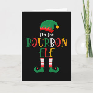 Cartão Eu Sou O Elfo Bourbon Natal Correspondente