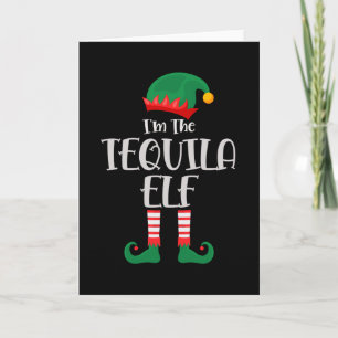 Cartão Eu Sou O Elfo Da Tequila Natal Correspondente