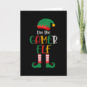 Cartão Eu Sou O Elfo Gamer Correspondência De Natal