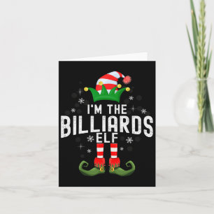 Cartão Eu Sou O Figurino Da Família Billiards Elf De Nata