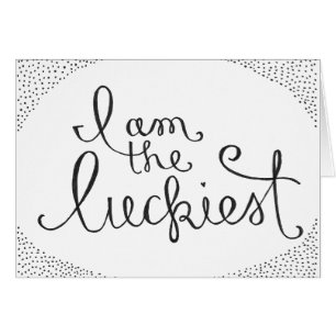 Cartão Eu sou o mais afortunado