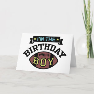 Cartão Eu sou o menino de aniversário