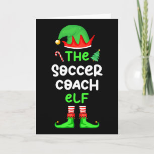 Cartão Eu Sou O Treinador De Futebol Elfo Natal Combinand