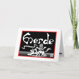 Cartão Eu sou PESAROSO: "MERDE "