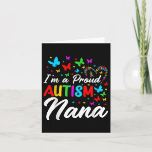 Cartão Eu Sou Um Autismo Orgulhoso Nana Autismo Fitas De