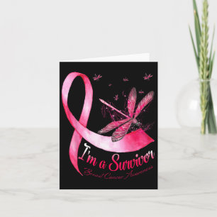 Cartão Eu sou um Cancer de Dragonfly de Sobrevivência