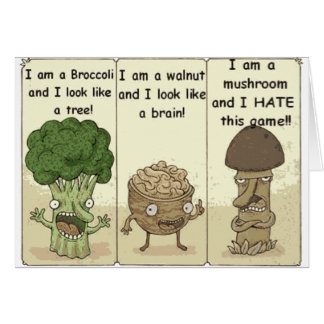 Cartão Eu sou um cogumelo