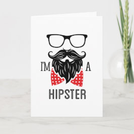 Cartão Eu sou um Hipster