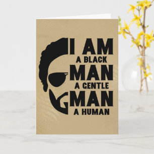 Cartão Eu Sou Um Homem Negro Afastado De Barba Dia de os 