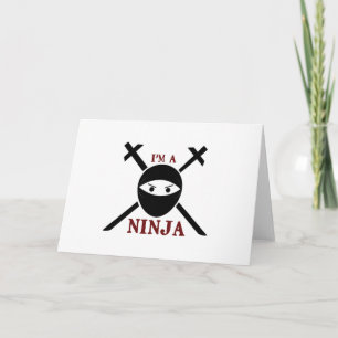 Cartão Eu Sou Um Ninja