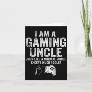 Cartão Eu Sou Um Tio Jogo Engraçado Jogador De Vídeo Gift