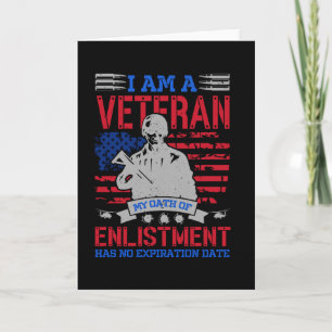 Cartão Eu Sou Um Veterano - O Perfeito Presente Herói Dos