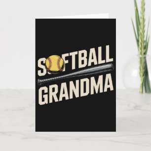 Cartão Eu Sou Uma Avó de Softball Adoro Todo Inning Jogad