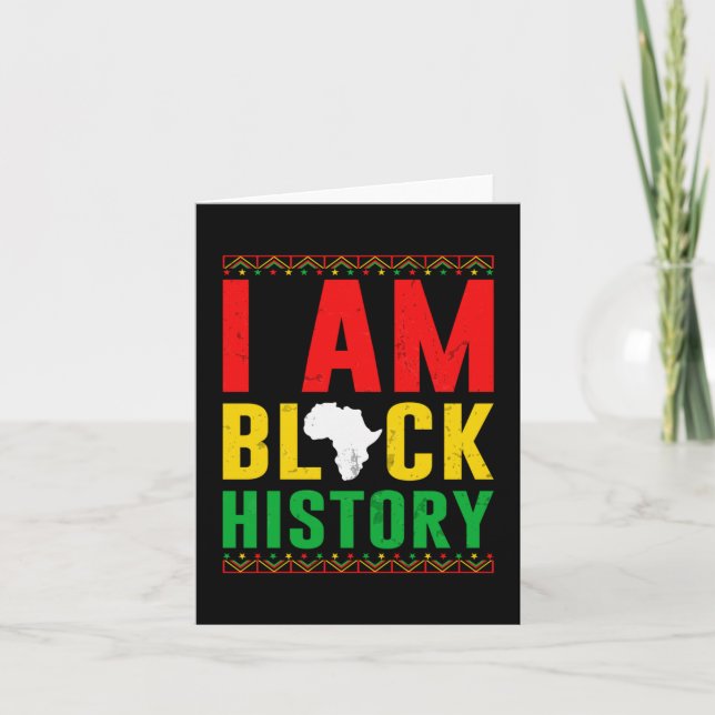 Cartão Eu Sou Uma História Negra - Espetáculo De História (Frente)
