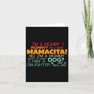 Cartão Eu Sou Uma Mamãe, Mamãe, Sou Uma Mãe Mamacita Desi