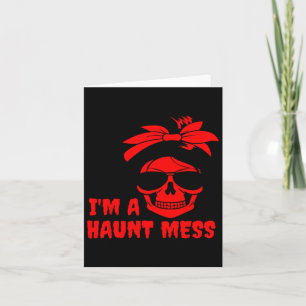 Cartão Eu sou uma Terapia de Halloween de Haunt Mess Mess