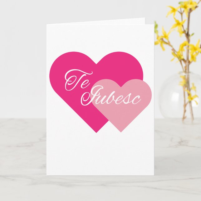 Cartão Eu Te Amo (Flor Amarela)