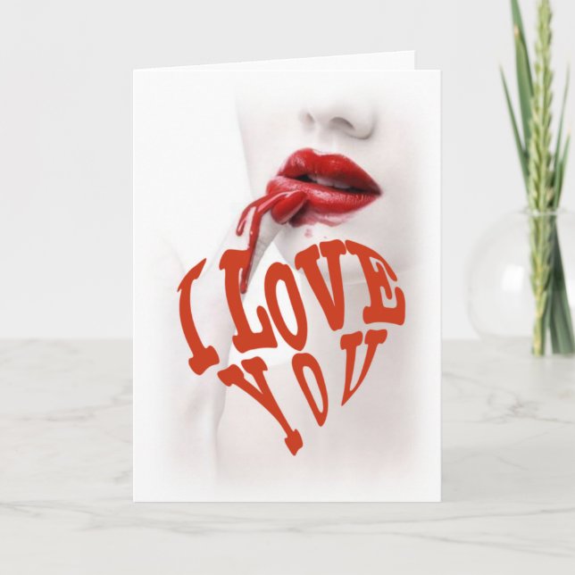 Cartão Eu te amo (Frente)